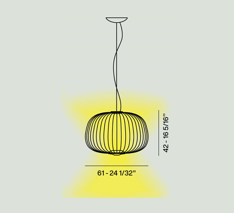 Spokes 3 my light garcia cumini suspension pendant light  foscarini 2640073ml 71  design signed nedgis 107913 product