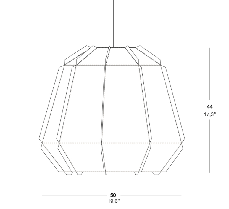 Stitches bamako studio burojet suspension pendant light  lzf dark stch s bmk 20  design signed 38054 product