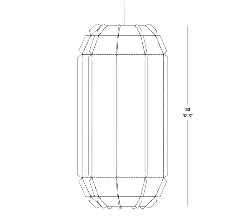 Stitches tombuctu studio burojet suspension pendant light  lzf dark stch s tbtu 20  design signed 38045 product