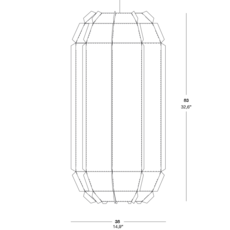 Stitches tombuctu studio burojet suspension pendant light  lzf dark stch s tbtu 28  design signed 38051 thumb