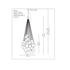 Stochastic d87sp daniel rybakken suspension pendant light  luceplan 1d870cc00000 1d8704800002  design signed 56175 thumb