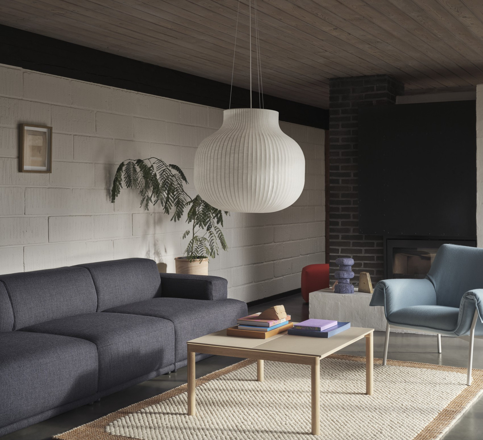Suspension, Strand Closed, white, Ø80cm, H60.8cm - MUUTO - Nedgis