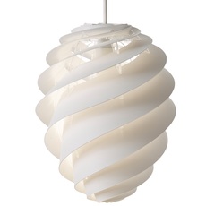 Pendant Light Swirl 2 Small White ø18cm H23cm Le Klint Nedgis Lighting