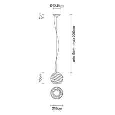 Swirl d82 bridgewell consulting ltd suspension pendant light  fabbian d82a05 00  design signed 39927 thumb