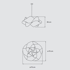 Swirl large quel designer ray power suspension  lzf swrl sg wh 22  design signed nedgis 200063 thumb