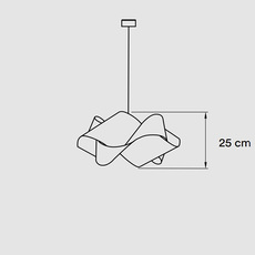 Swirl small ray power suspension pendant light  lzf swrl sp wh 21  design signed nedgis 106178 thumb