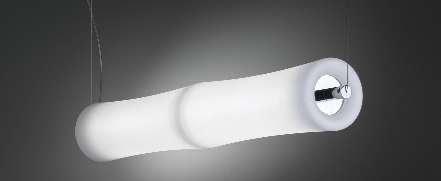 banner-image Suspension take plus s2 led blanc base chrome l92cm lumen center italia normal