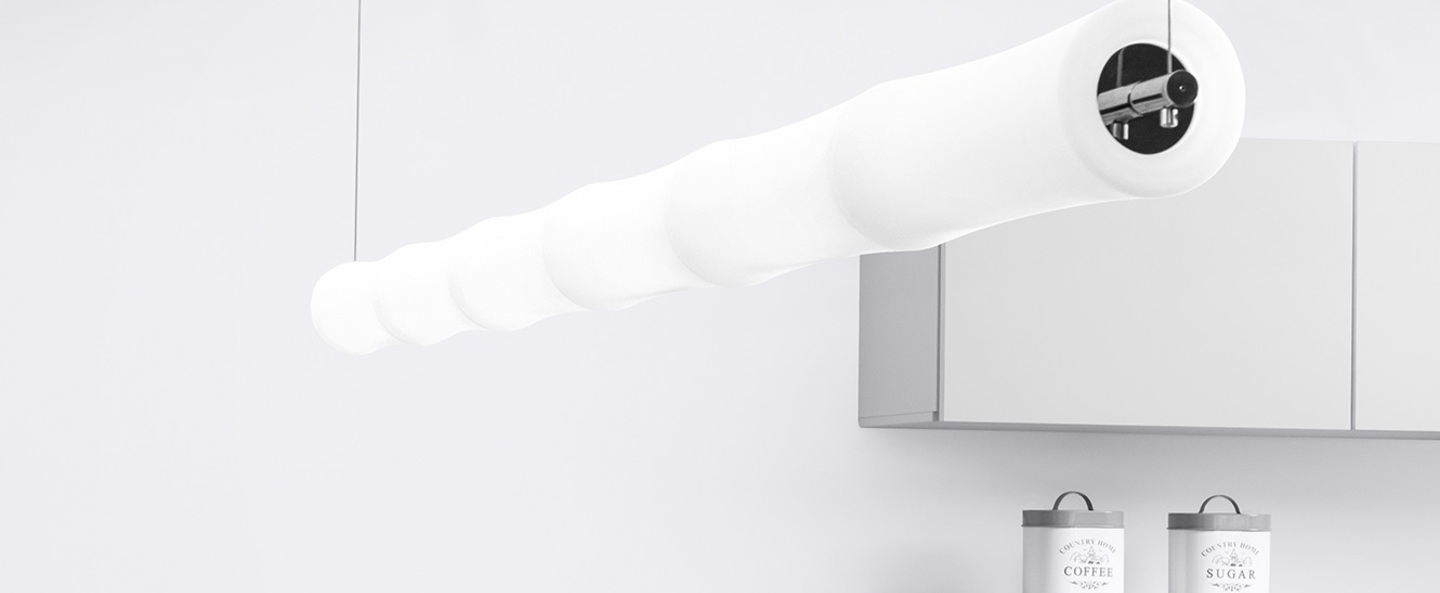 banner-image Suspension take plus s6 led blanc base chrome l260cm lumen center italia normal