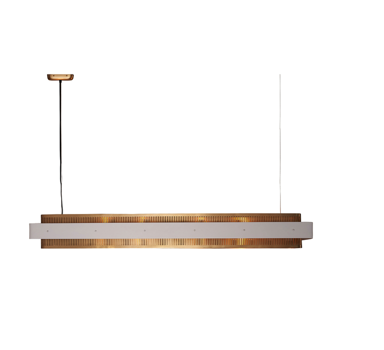 Tarya rectangle large studio gong suspension pendant light  gong ga 044 wh  design signed nedgis 128697 product