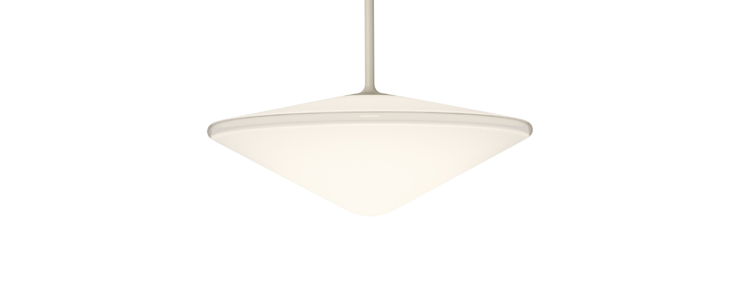 Suspension tempo 5774 beige 0led 2700k 300lm o20 5cm h29cm vibia normal