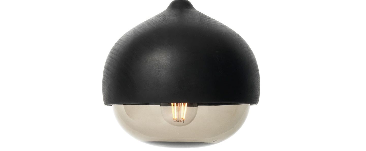 banner-image Suspension terho m bois tilleul opalin noir o24cm h21 5cm mater normal