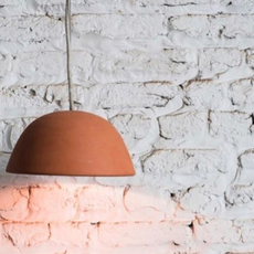 Terracotta bowl studio simple suspension pendant light  serax b7218409  design signed 59716 thumb