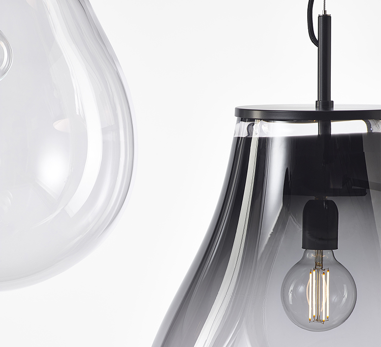 Tim small olgoj chorchoj suspension pendant light  bomma tim small grey  design signed nedgis 116886 product