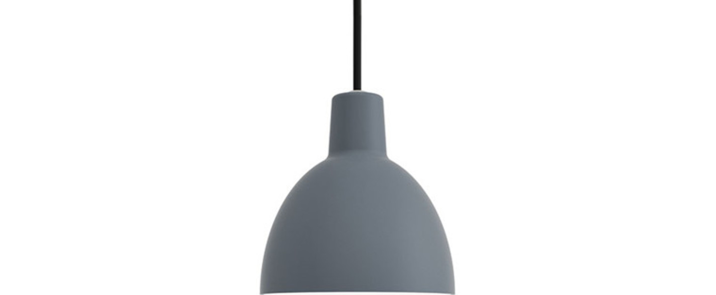 Suspension toldbod bleu gris o25cm h25 4cm louis poulsen normal