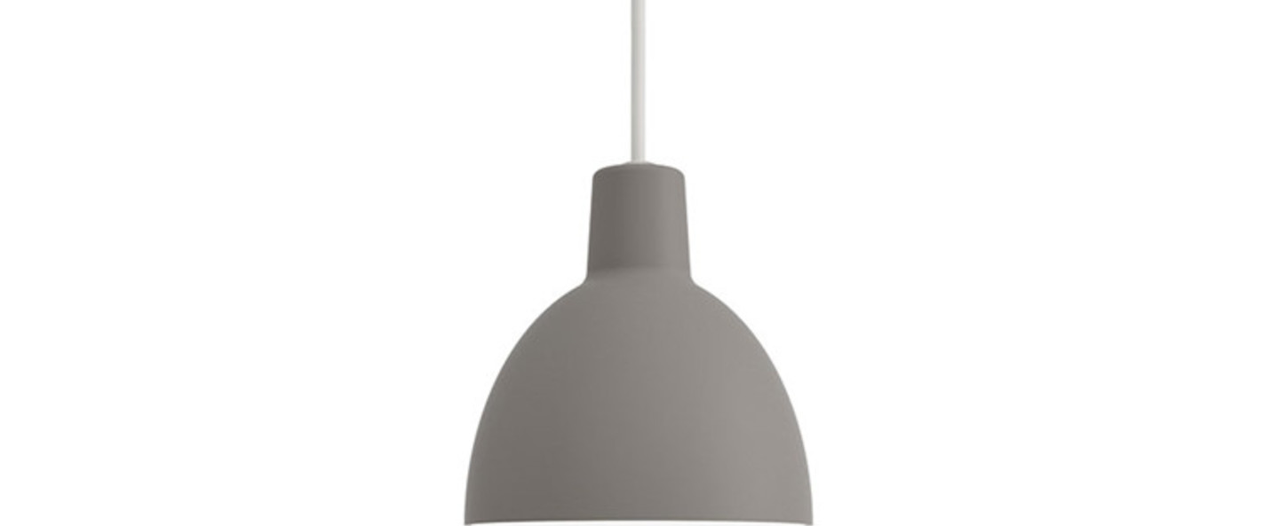 Suspension toldbod gris clair mat o17cm h17 3cm louis poulsen normal