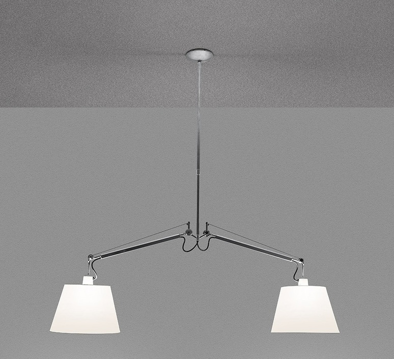 Tolomeo suspension basculante 2 bracci michele de lucchi suspension pendant light  artemide 0630010a 0780030a  design signed nedgis 115842 product