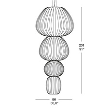 Totem m burkhard dammer suspension pendant light  lzf tot4 s led dim0 10v 22  design signed nedgis 120796 thumb