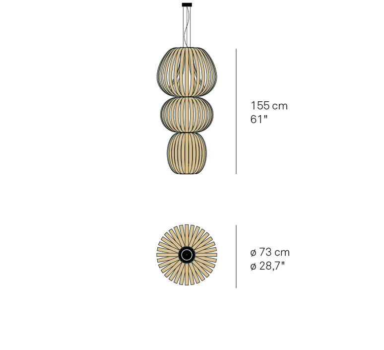 Totem s burkhard dammer suspension pendant light  lzf tot3 s led dim0 10v 22  design signed nedgis 135559 product