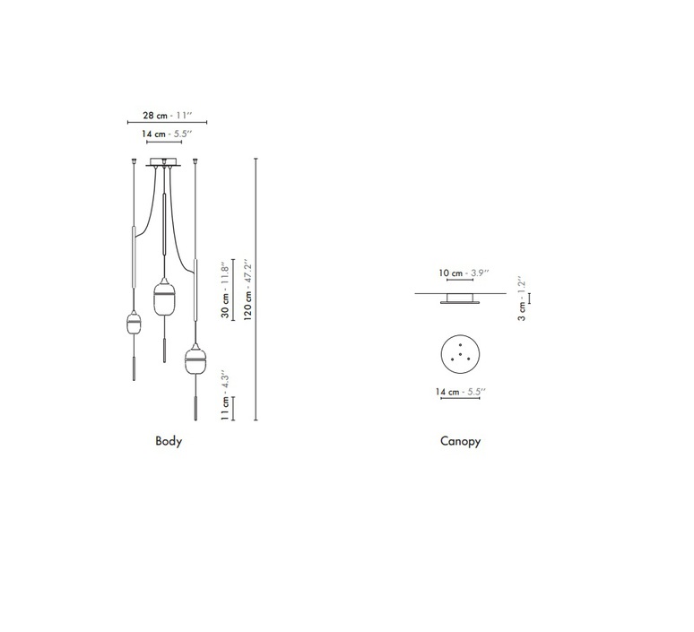 Trio fleur de kaolin studio designheure suspension pendant light  designheure su3fk1g1m1p120  design signed nedgis 65058 product