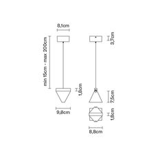 Tripla f41 devis busato giulia ciccarese suspension pendant light  fabbian f41a01 11  design signed 39984 thumb