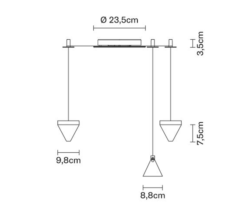 Tripla devis busato giulia ciccarese suspension pendant light  fabbian f41 g02 21  design signed nedgis 125911 product