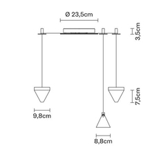 Tripla devis busato giulia ciccarese suspension pendant light  fabbian f41 g02 21  design signed nedgis 125911 thumb