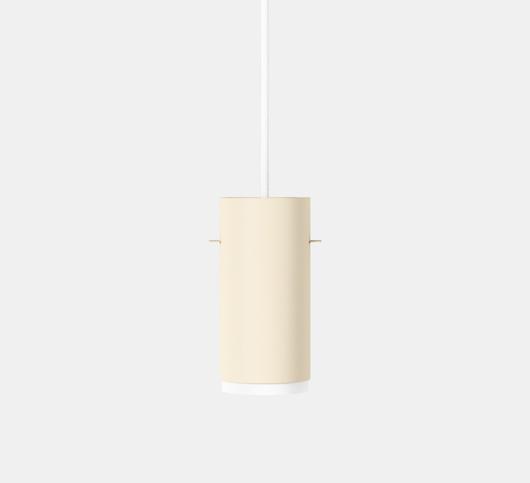 Tube petit quel designer studio moebe suspension  moebe tube pendant small beige  design signed nedgis 195607 product