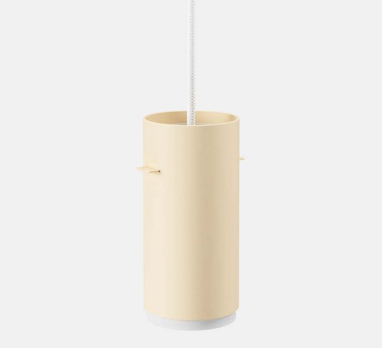 Tube petit quel designer studio moebe suspension  moebe tube pendant small beige  design signed nedgis 195608 product