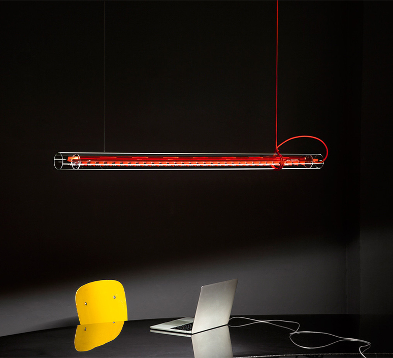 Tubular ingo maurer suspension pendant light  ingo maurer tubular red  design signed nedgis 107498 product