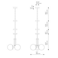 Tubular sm studio schwung suspension pendant light  schwung b149 lbb  design signed nedgis 149424 thumb