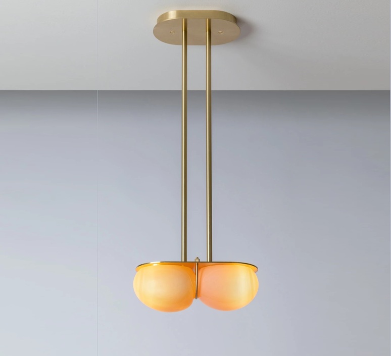 Twin 4 0 karen gilbert et paul pavlak suspension pendant light  sklo studio ltm10ppkbb  design signed nedgis 169347 product