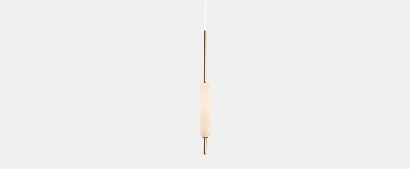 banner-image Suspension typha 01 blanc et laiton led 2700k 1200lm o5cm h80cm il fanale normal