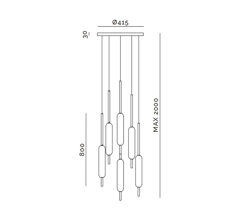 Typha 03 calvi brambilla suspension pendant light  il fanale 285 03 on  design signed nedgis 109594 product