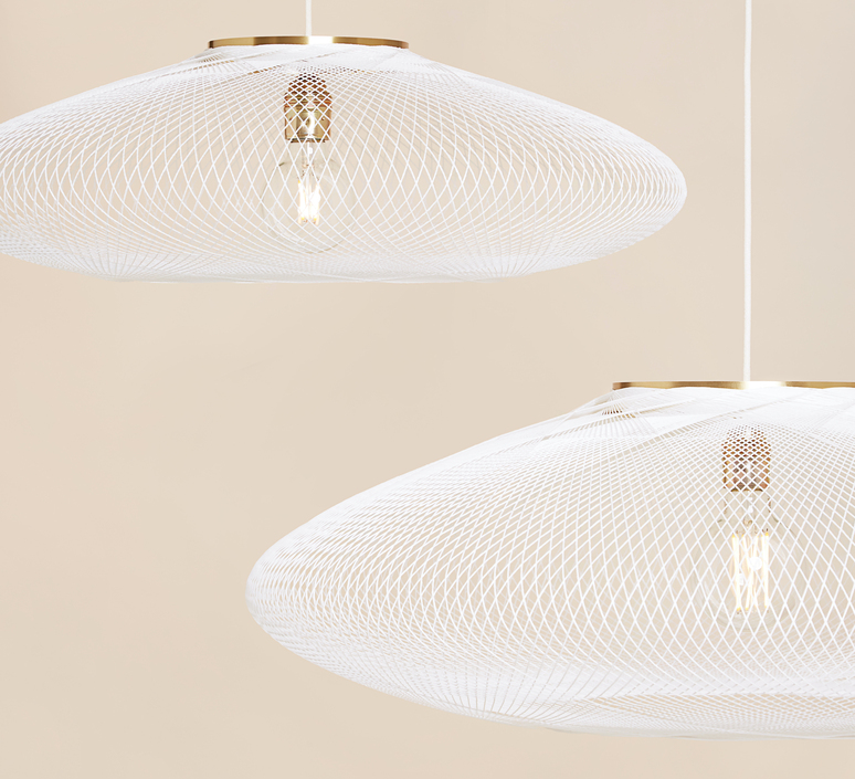 Ufo large  suspension pendant light  atelier robotiq ufo large white  design signed 133743 product