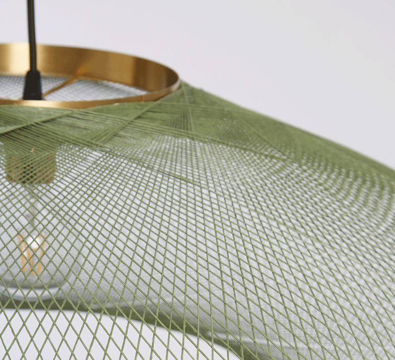 Ufo large soren blomaard anne lise heydra suspension pendant light  atelier robotiq ufo large mossgreen  design signed nedgis 111720 product