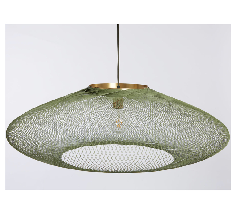 Ufo large soren blomaard anne lise heydra suspension pendant light  atelier robotiq ufo large mossgreen  design signed nedgis 111721 product