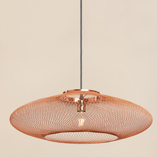 Ufo medium  suspension pendant light  atelier robotiq ufo medium lightcopper  design signed 130639 thumb