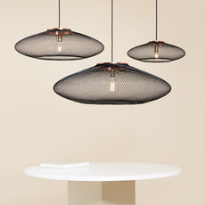 Ufo medium  suspension pendant light  atelier robotiq ufo medium black  design signed 130651 thumb