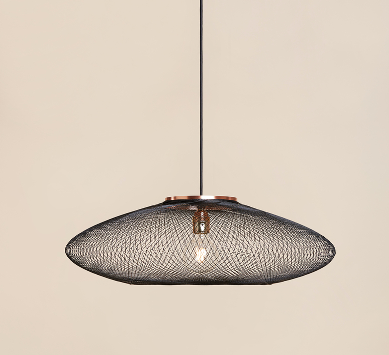 Ufo medium  suspension pendant light  atelier robotiq ufo medium black  design signed 133684 product