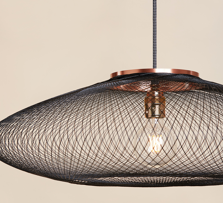 Ufo medium  suspension pendant light  atelier robotiq ufo medium black  design signed 133688 product