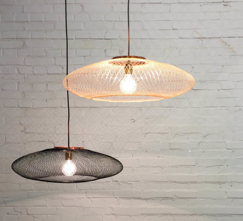 Ufo medium  suspension pendant light  atelier robotiq ufo medium black  design signed 42970 product