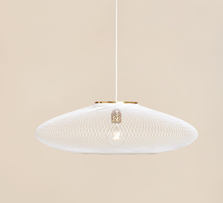 Ufo small  suspension pendant light  atelier robotiq ufo small white  design signed 133696 product