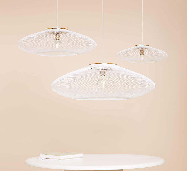 Ufo small  suspension pendant light  atelier robotiq ufo small white  design signed 133701 product