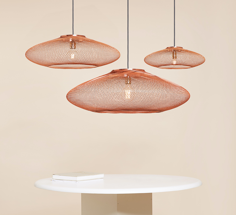 Ufo small  suspension pendant light  atelier robotiq ufo small lightcopper  design signed 130631 product