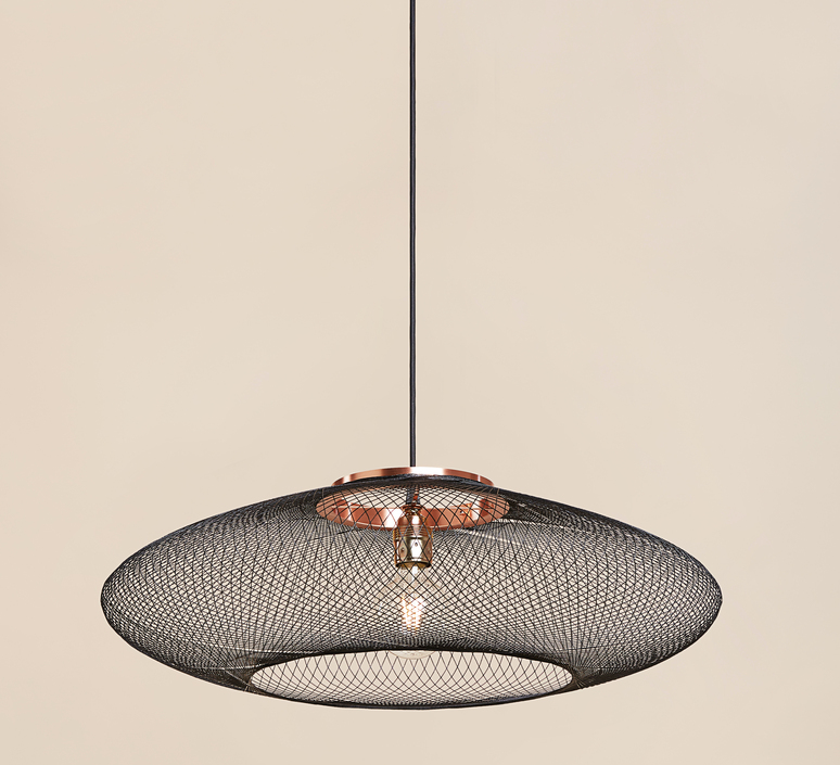 Ufo small  suspension pendant light  atelier robotiq ufo small charcoalblack  design signed 130645 product