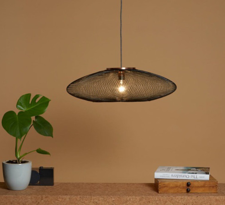 Ufo small  suspension pendant light  atelier robotiq ufo small charcoalblack  design signed 42936 product