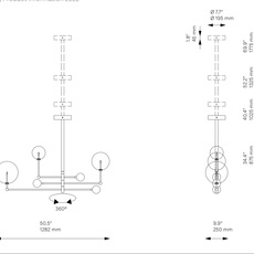 Universe studio schwung suspension pendant light  schwung b061 lbb  design signed nedgis 149441 thumb