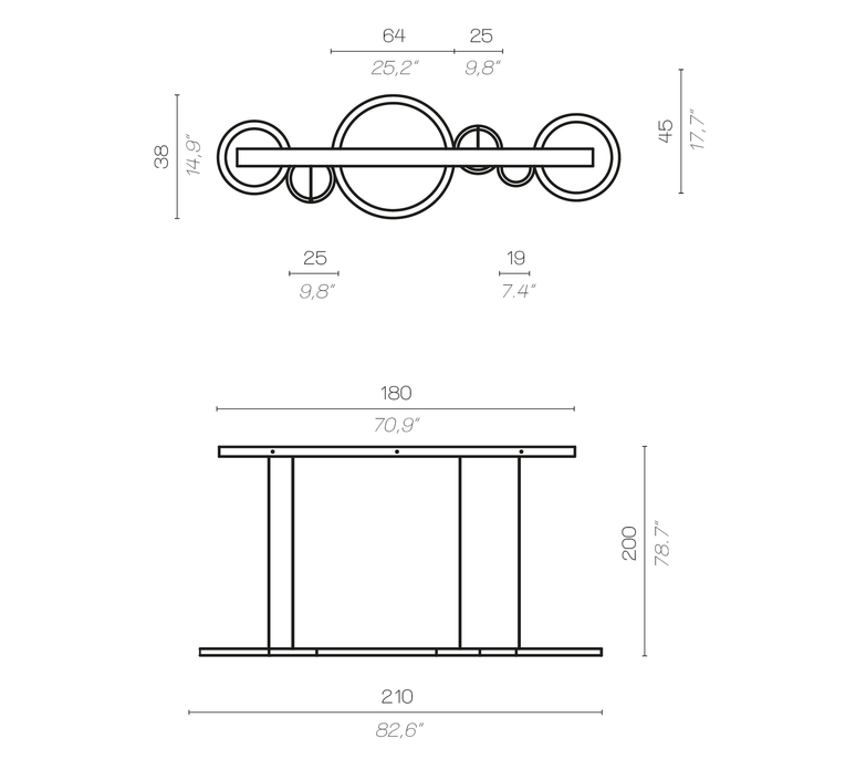 Vegas massimiliano raggi suspension pendant light  contardi acam 001936  design signed nedgis 87285 product