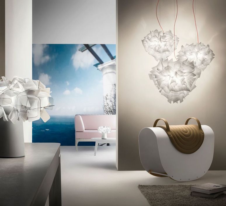 Veli couture l adriano rachele suspension pendant light  slamp vel78sos0003bw000  design signed nedgis 66191 product