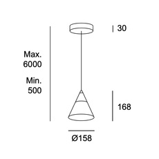 Veneto 1 studio benedito design suspension pendant light  leds c4 00 7589 dl do  design signed nedgis 145037 thumb